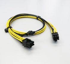 6pin to 8pin PCIe GPU power cord, long pcie cable
