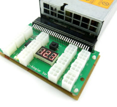 12 PCIe Port Server Power Supply Common Slot Adapter Breakout Board
