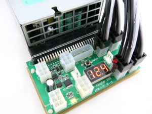 X6B power supply adapter with 6pin PCIe power cables for ASIC and GPU mining power supply