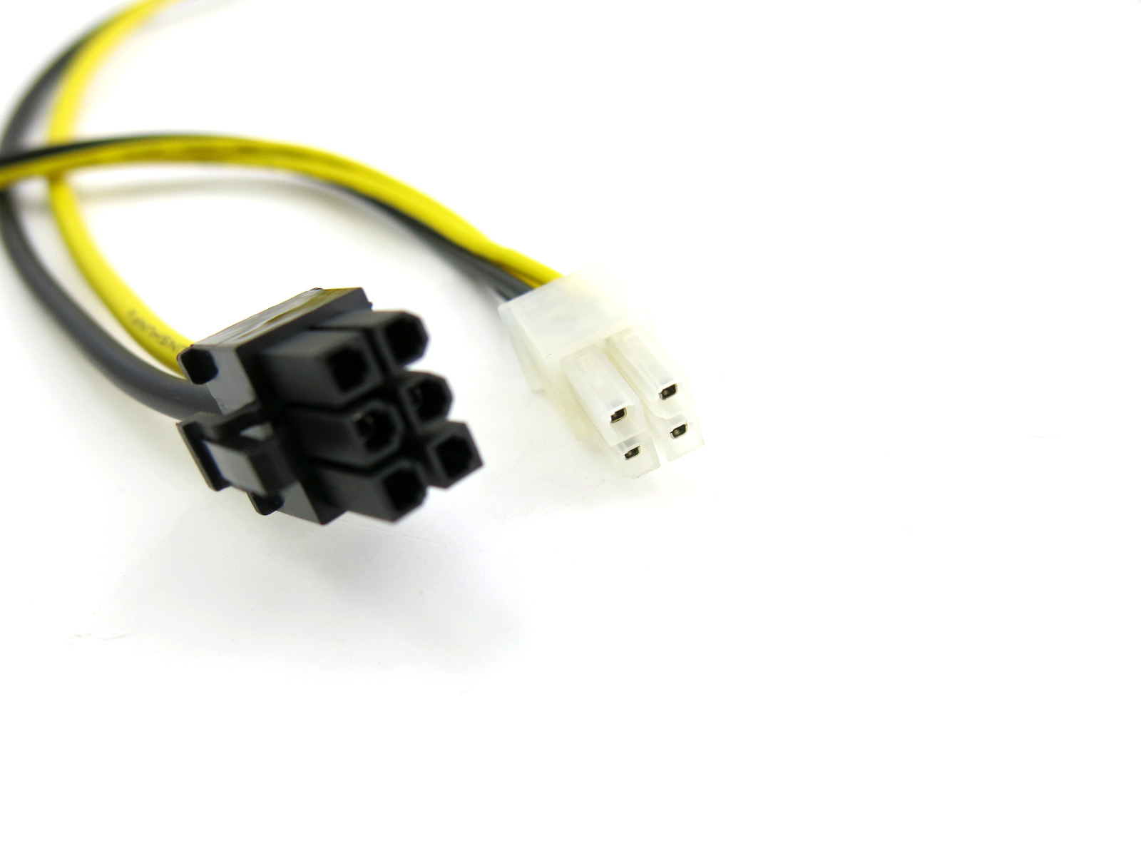 6 Pin PCI Express to Two 4 Pin Power Adapters Cable