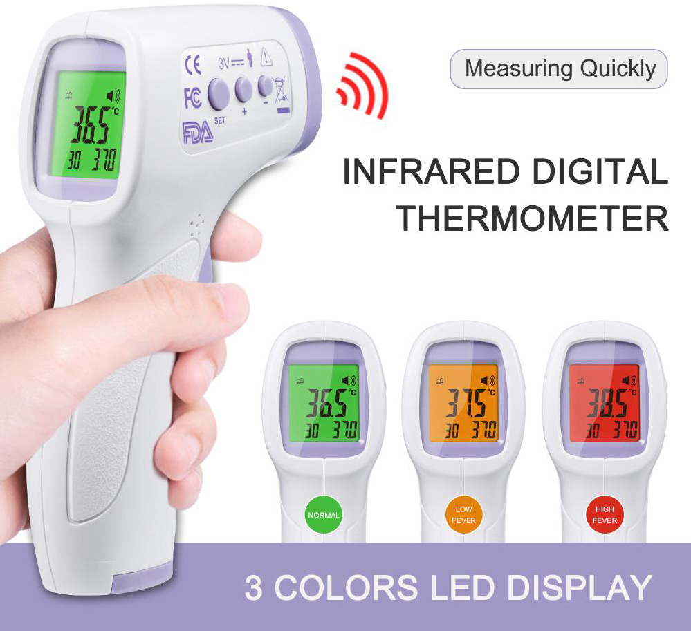 Huizhou IR988 Infrared Non Contact Forehead Digital Thermometer with